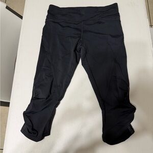 Black Athletic Capri Leggings